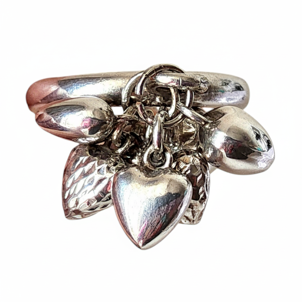 Heart Danglers in 925 Silver