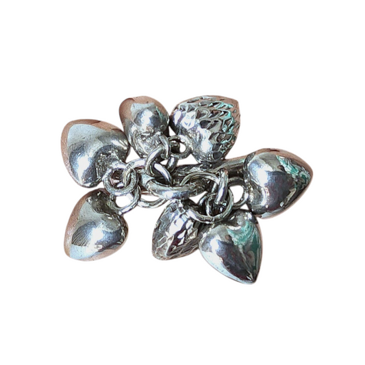 Heart Danglers in 925 Silver