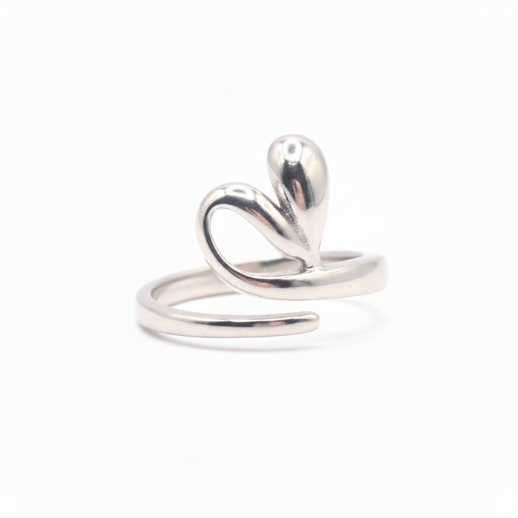 Twisted Heart in 925 Silver