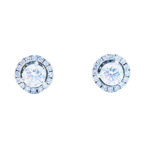 Lab Grown Diamonds in Jacket style Studs(can be worn without Jacket) in 925 Silver