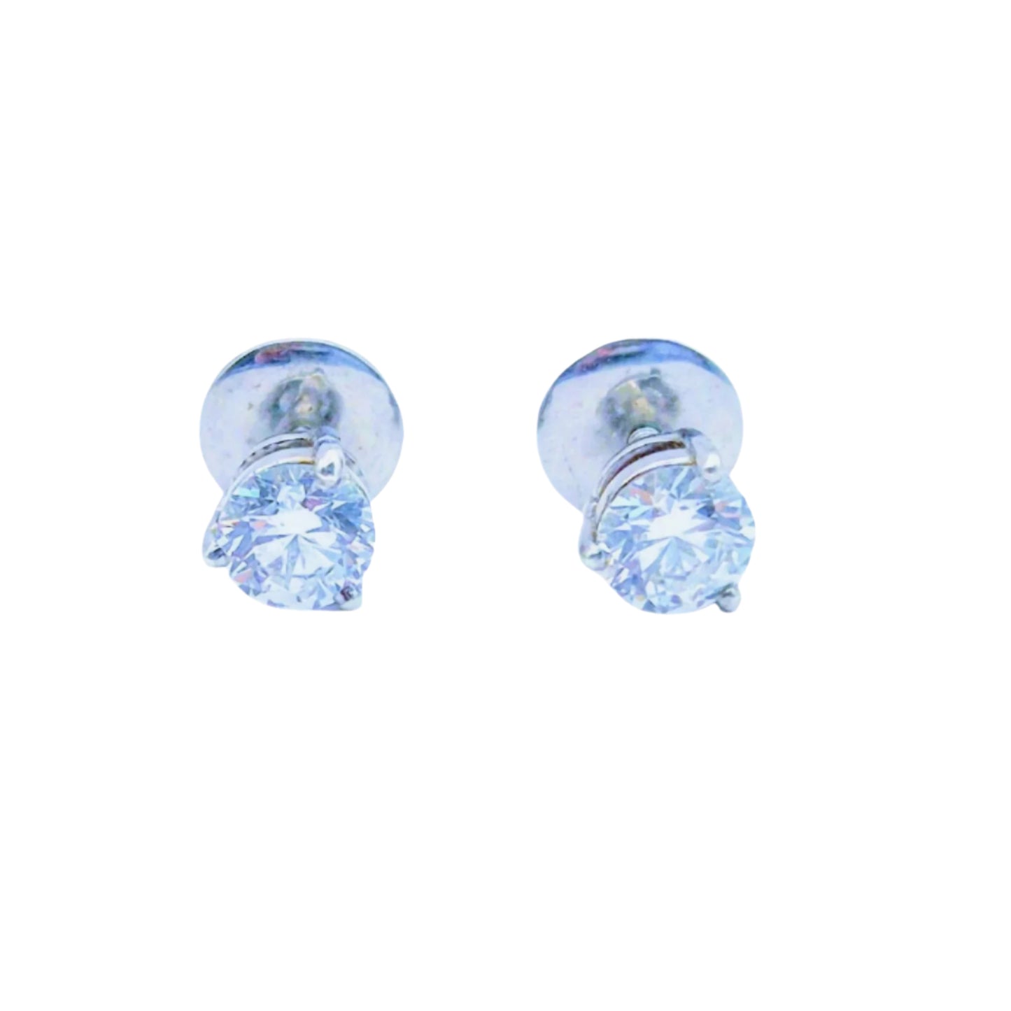 Lab Grown Diamonds in Jacket style Studs(can be worn without Jacket) in 925 Silver