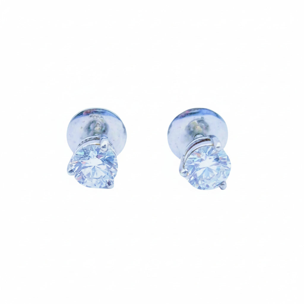 Lab Grown Diamonds in Jacket style Studs(can be worn without Jacket) in 925 Silver