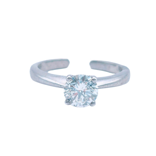 Lab Grown Diamond Solitaire Ring in 925 Silver