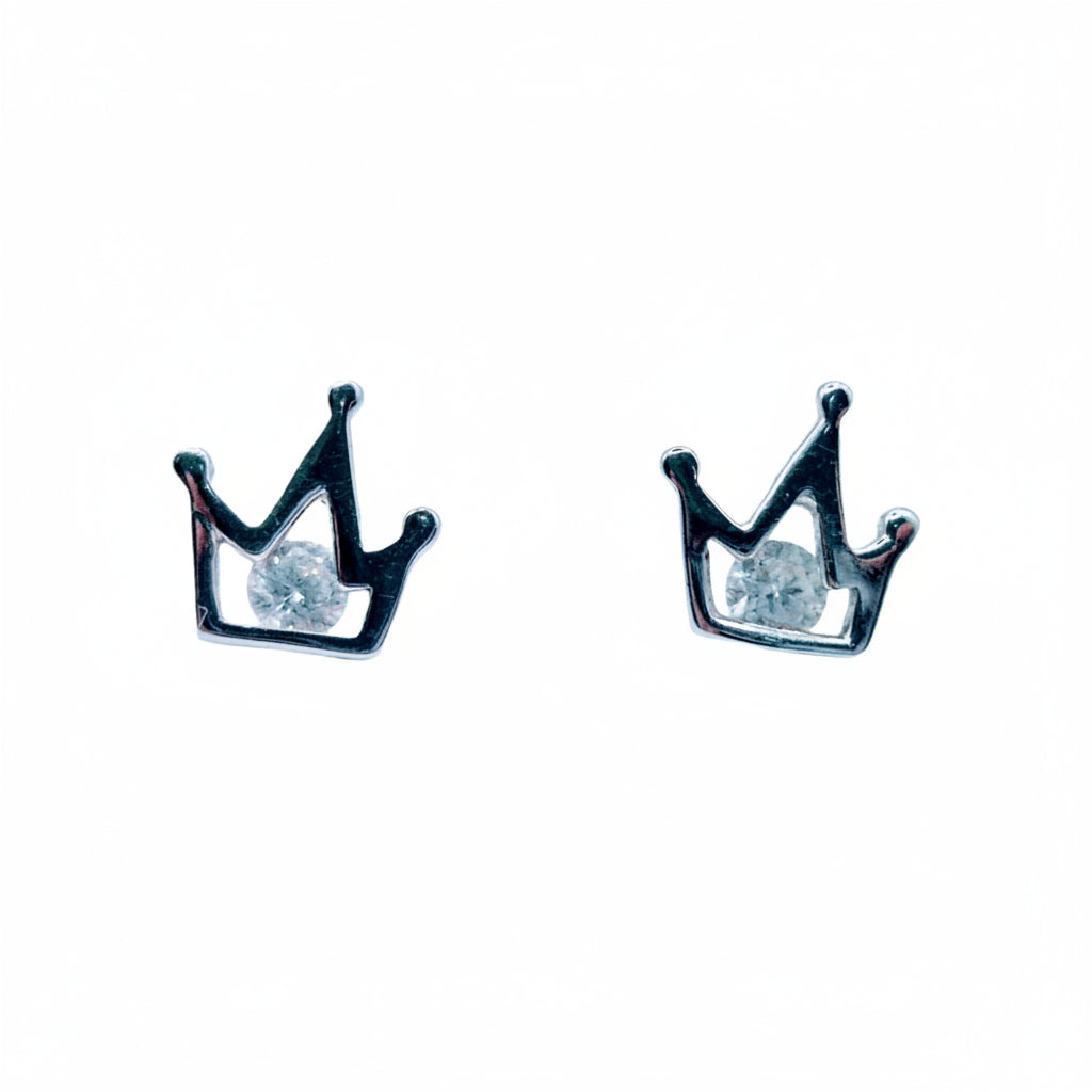 Princess shaped Cubic Zirconia in 925 Silver