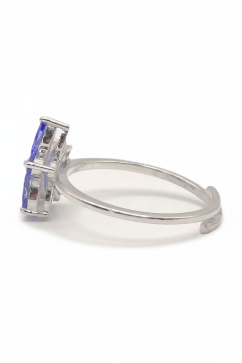 Natural Tanzanite Marquise in 925 Silver
