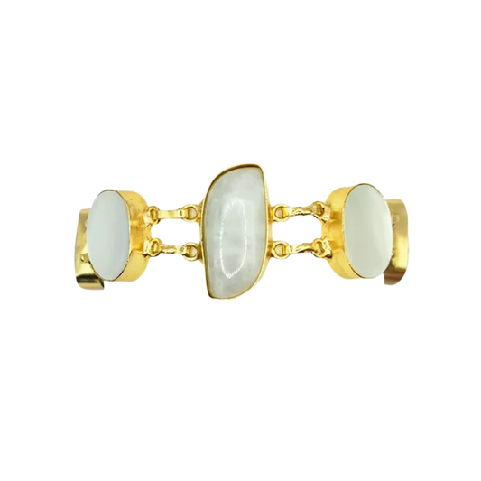 White Chalcedony with Mother of Pearl