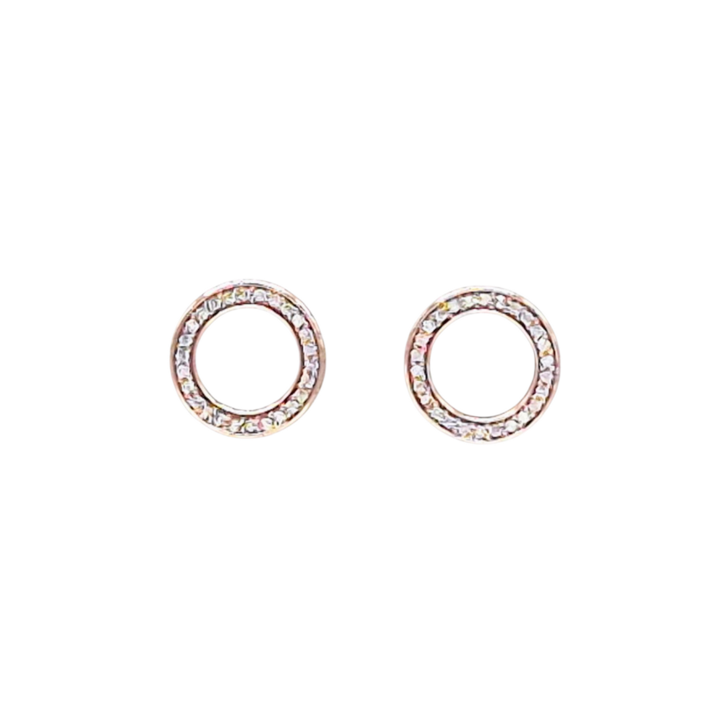 Pink Gold Plated Cubic Zirconia in 925 Silver