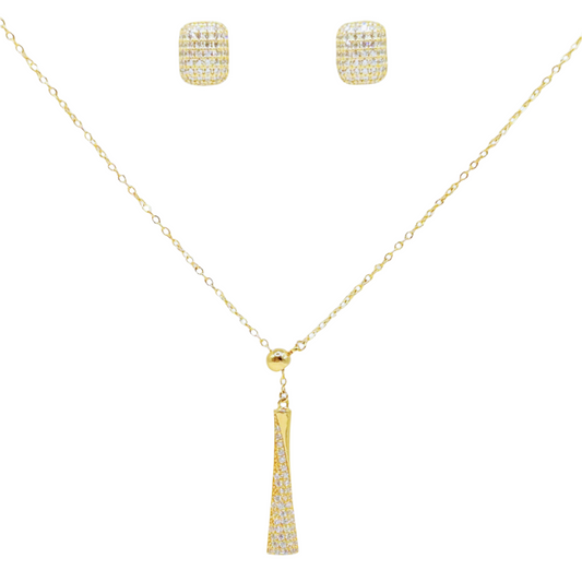 Cubic zirconia in geometry in Yellow Plating