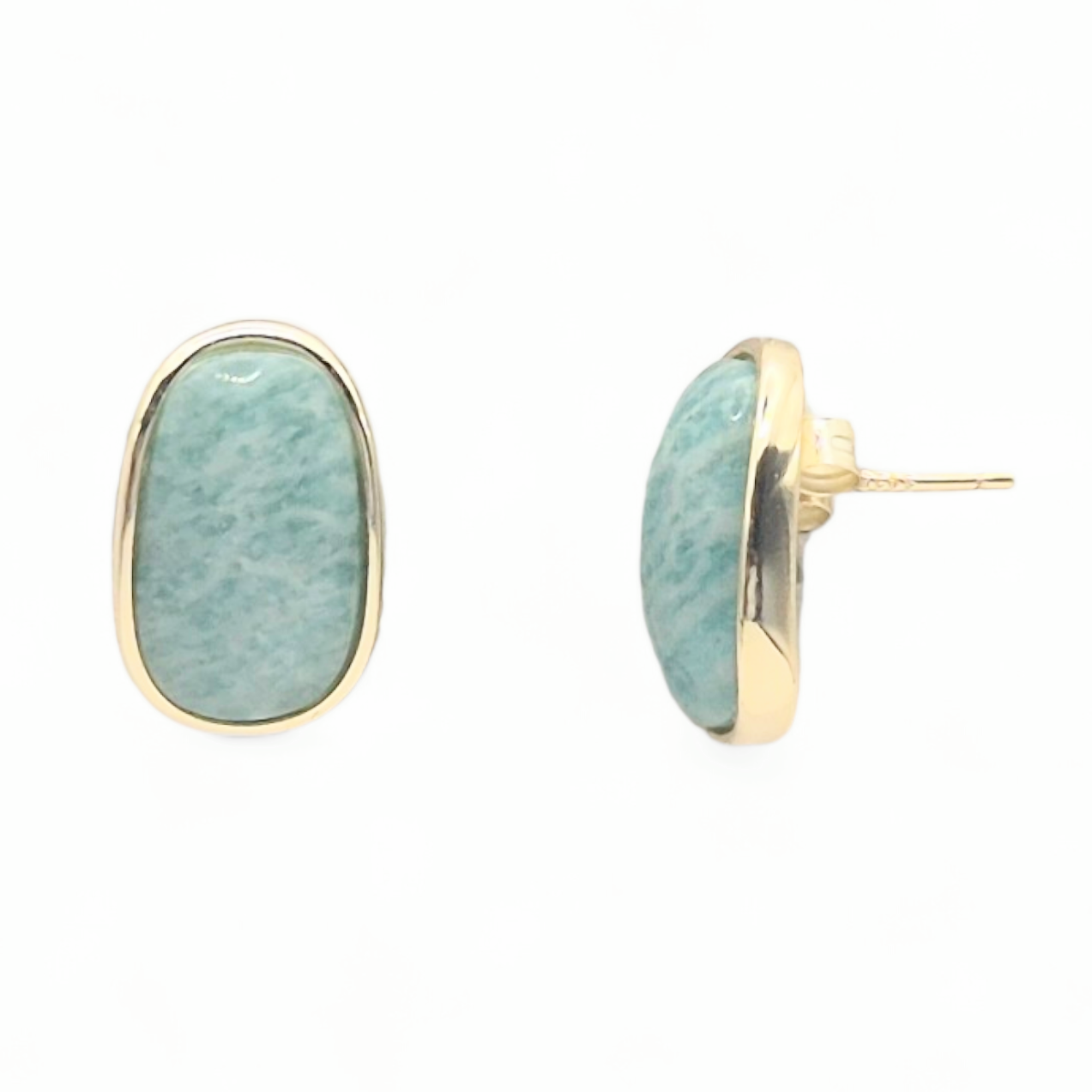 Amazonite tops in Silver