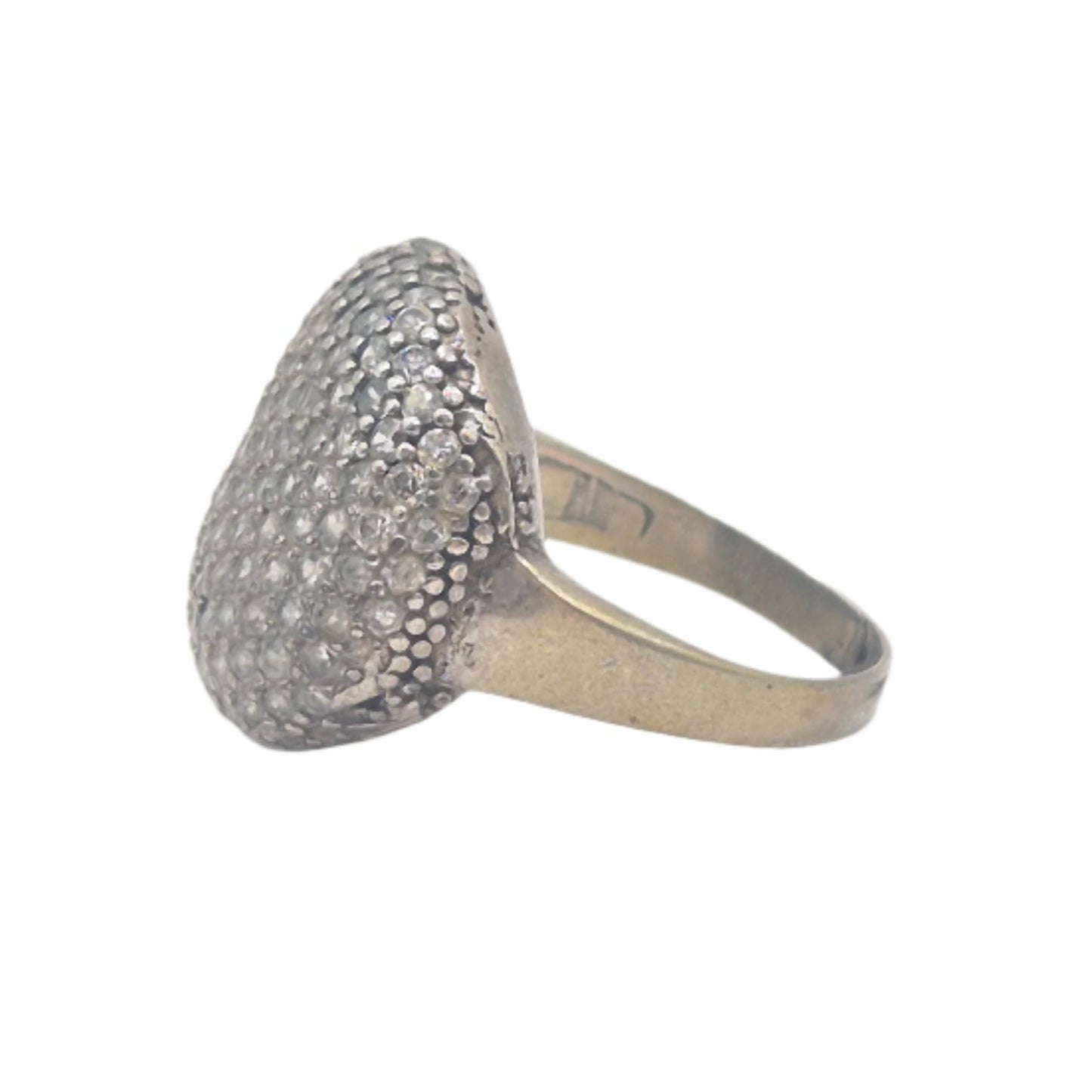 Antique cubic zirconia in 925 Silver ring