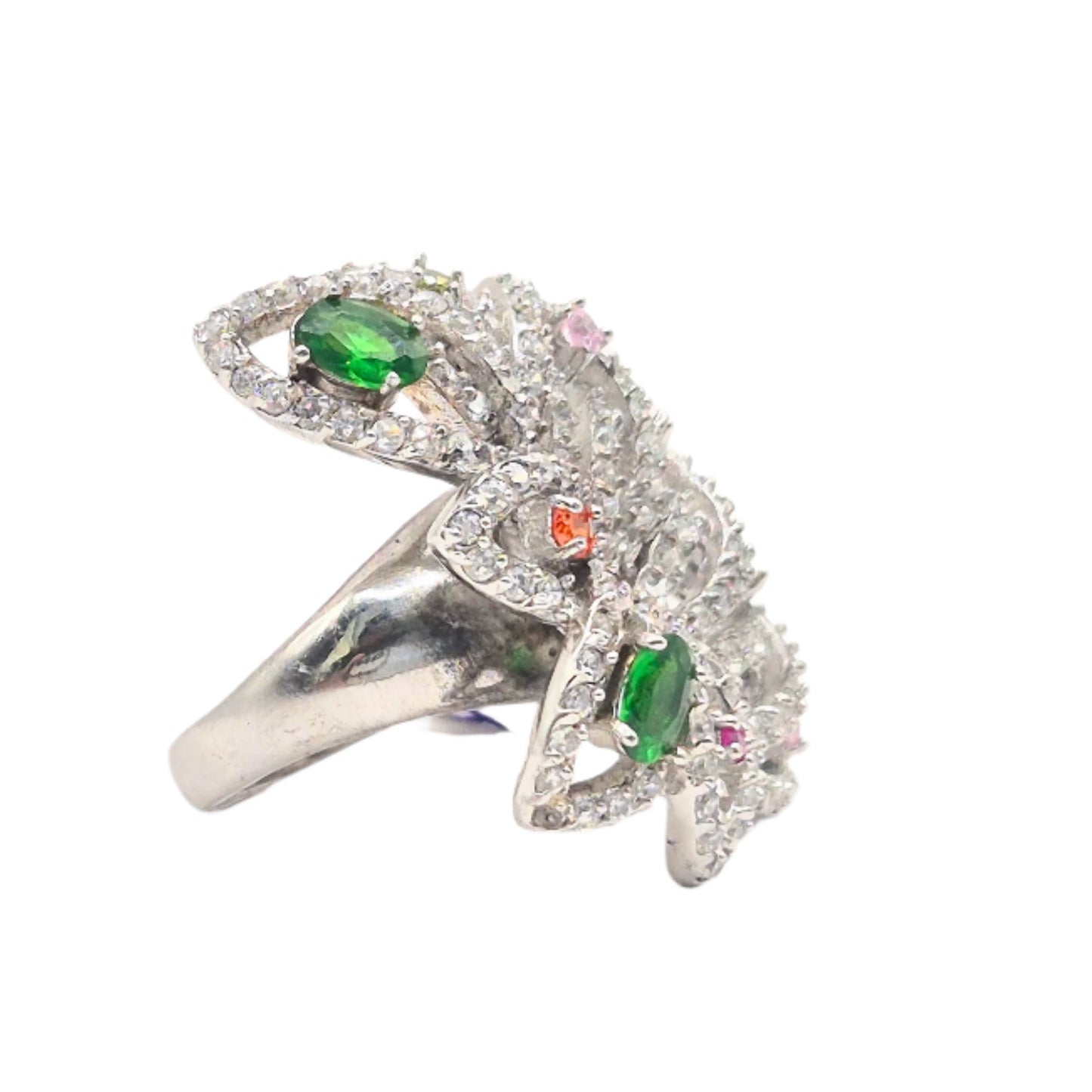 Multi-color Cubic Zirconias in 925 Silver