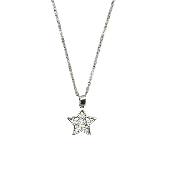 Stainless steel star with chain