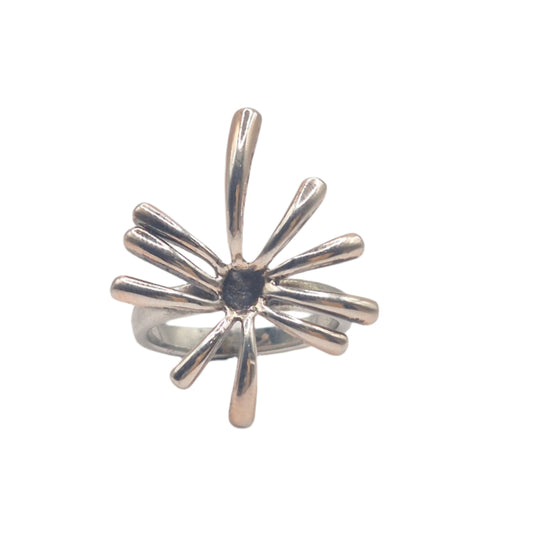 Flora in autumn designed in 925 Silver ring