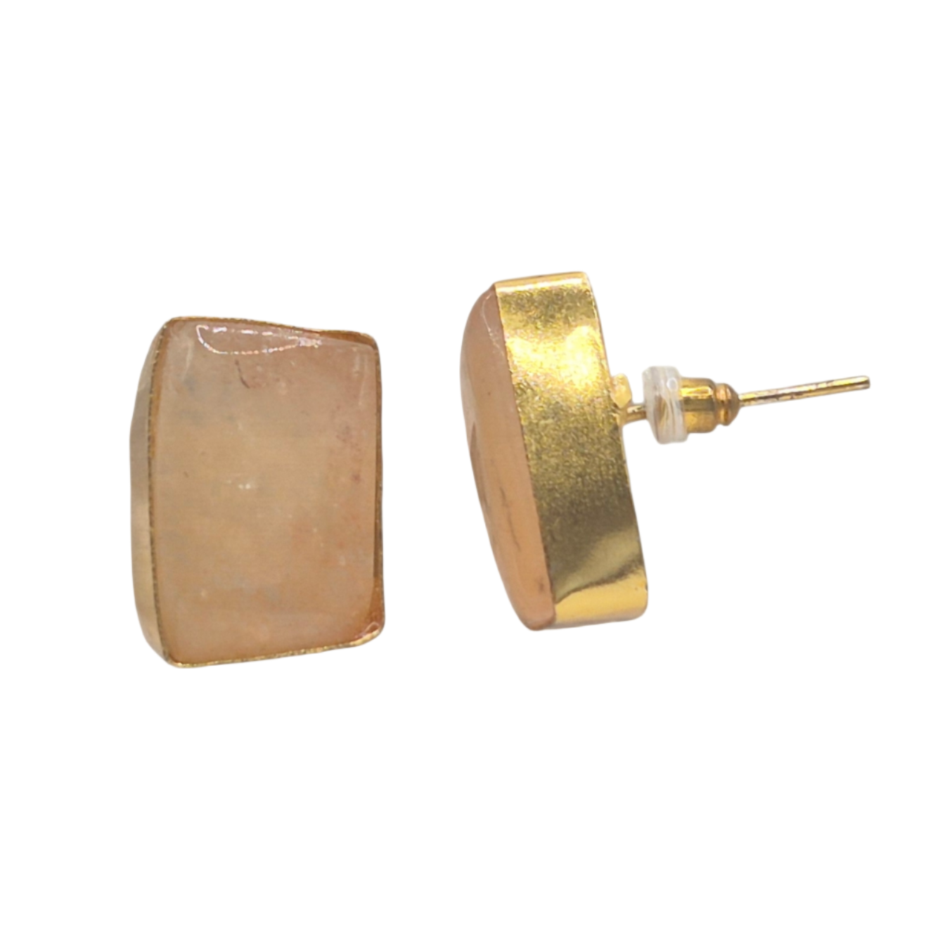 Orange Aventurino Studs