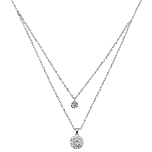 Stainless Steel double chain pendant