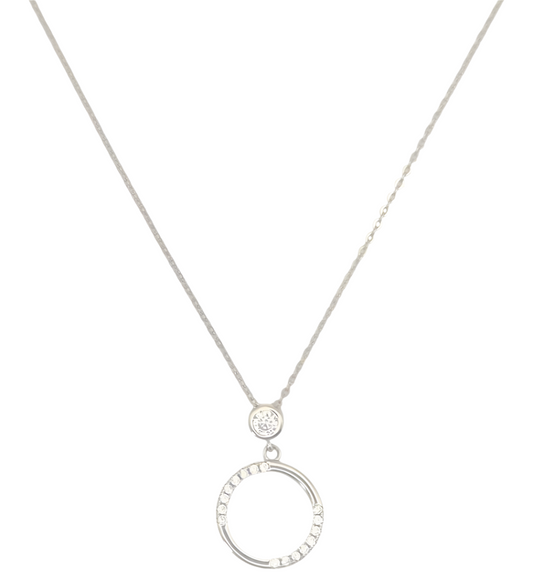 Circle Cubic Zirconias in 925 Silver