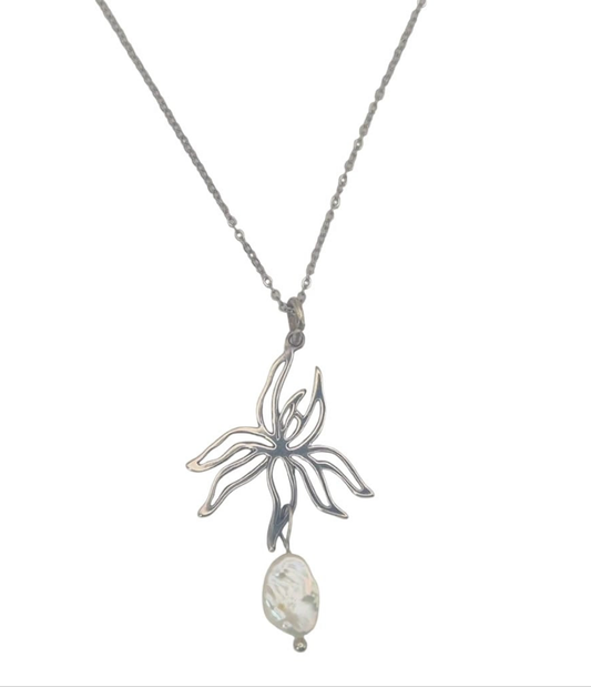 Flower in 925 silver