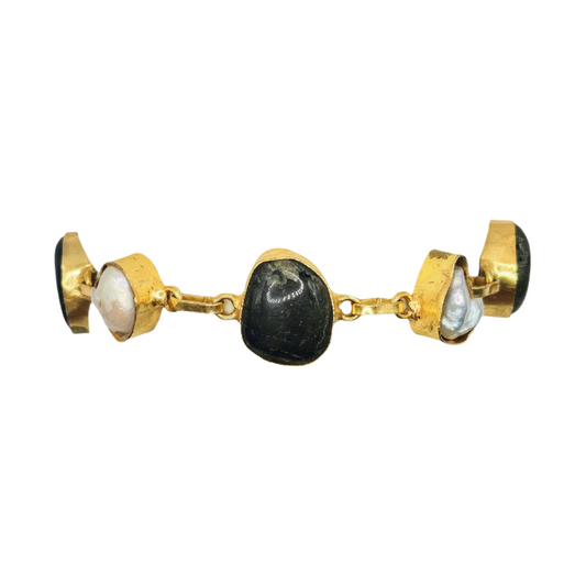 Labradorite with Pearls