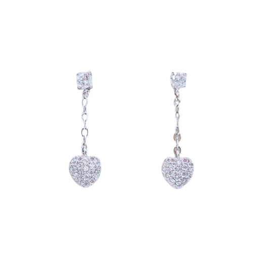 Heart Danglers in 925 Silver