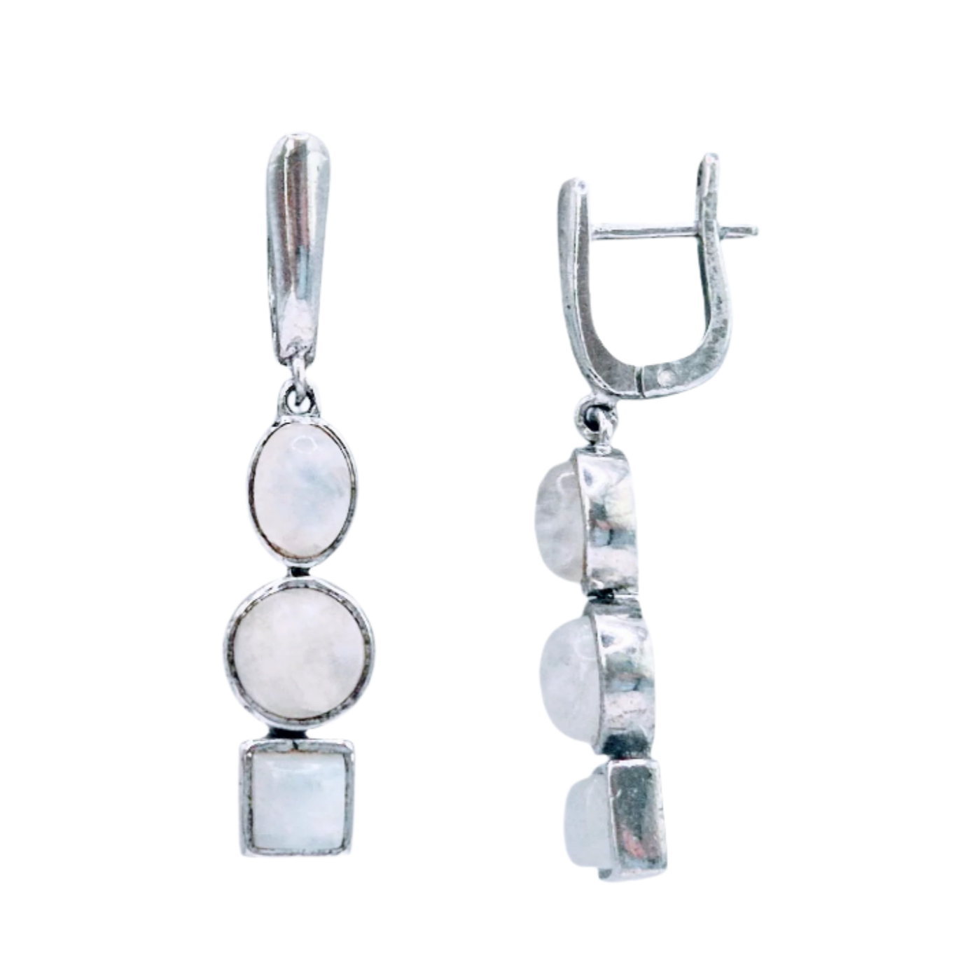 Scintillating Moonstones set in 925 Silver