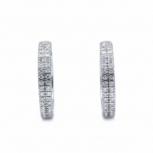 Short Bali with Lab Grown Diamonds in 925 Silver