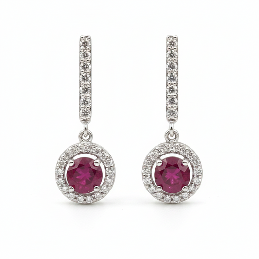 Red Hydro with Lab Grown Diamonds in 925 Silver