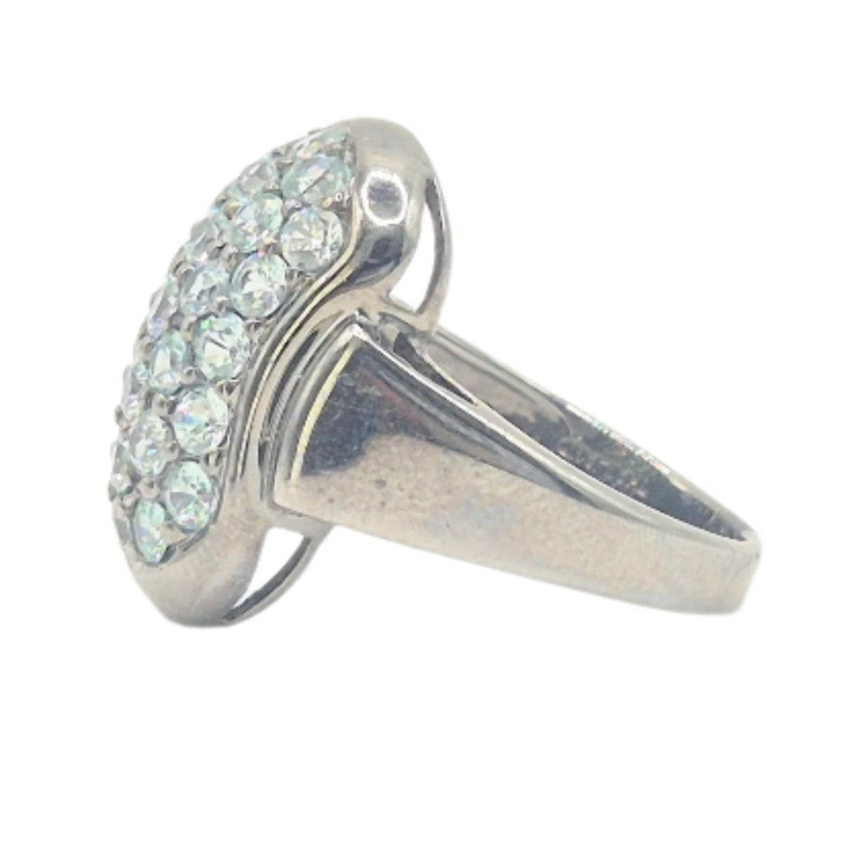 Silver Ring with Blue Topaz