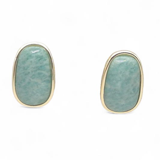 Amazonite tops in Silver