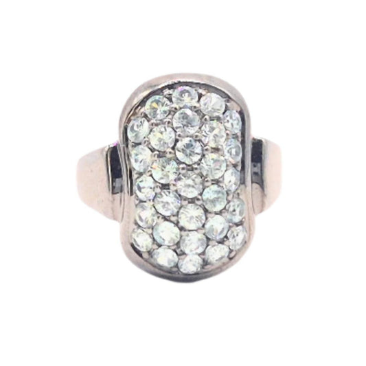 Silver Ring with Blue Topaz