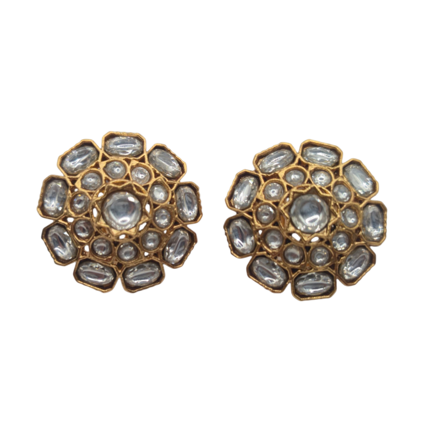 White kundan Jadau Studs